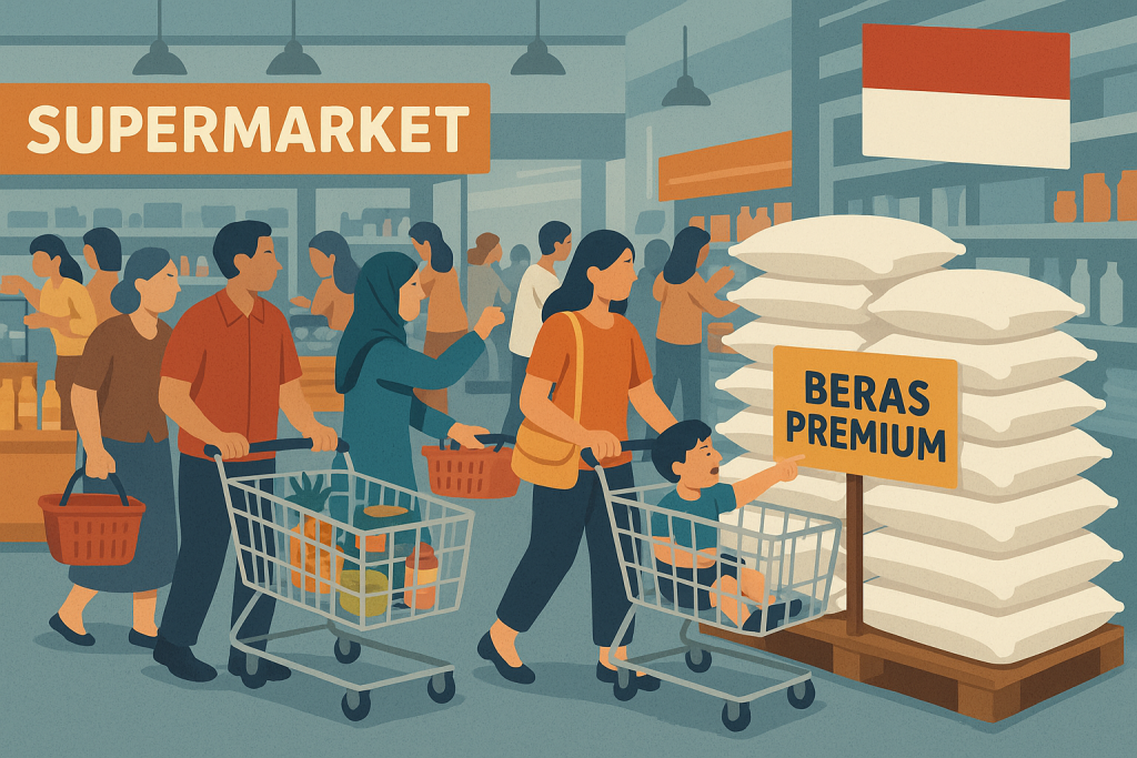 RITEL MODERN GUDANGKAN BERAS PREMIUM SAAT DIPROTES, INI DAMPAK DAN LANGKAH STRATEGISNYA